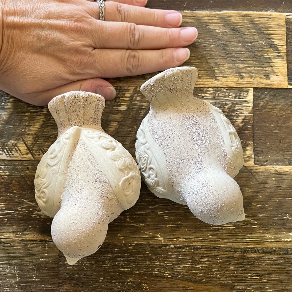 Ceramic bird decor — set of 2 - Picture 2 of 7